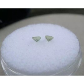 pinnaclediamonds Peridot Round Loose Faceted Natural Gem Pair 3mm each