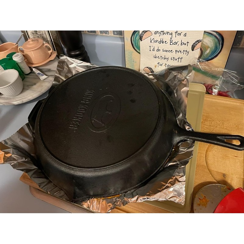 King Kooker 20-inch Oversized Seasoned Cast Iron Skillet Heavy Duty