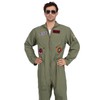 Leg Avenue Men's Top Gun Costume Flight Suit - Color: