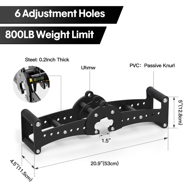 Multi Functional Strength Exercise,Heavy-Duty Deadlift Jack with Wide Paddle Handle,