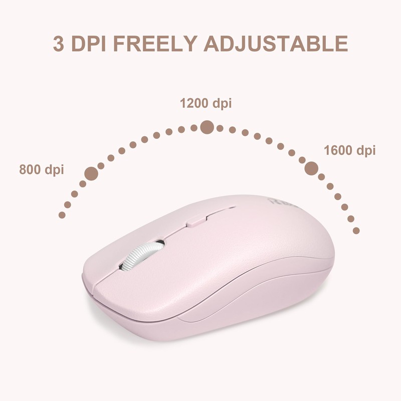 Wireless Keyboard and Mouse Combo, Reccazr 2.4G Full-Sized Keyboard and