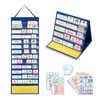 Visual Schedule Pocket Chart with 146 Cards for Classroom Kids,