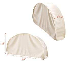 Univivi 12 Inch Satin Shoulder Covers for Clothes (Set of 4) Breathable Shoulder Garment Dust Cover Closet Suit Protects for Suit, Coats, Jackets - Apricot