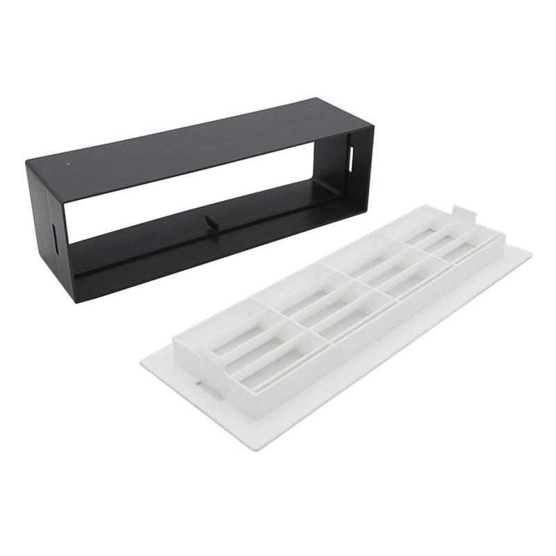 Kair 204mm x 60mm Airbrick with Surround - White