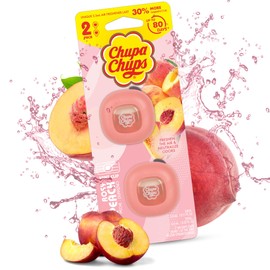 Chupa Chups Rosy Peach Car Air Freshener Vent Clips - Cute Car Accessories, Long Lasting Freshies Vehicle Scents Air Freshener for Women, Area Deodorizer Odor Eliminator New Fresh Smell, 2 Count