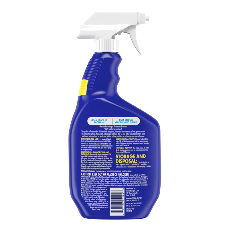 OxiClean 3-in-1 Deep Clean Multi-Purpose Disinfectant, 30 oz (Pack of