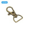 sourcing map 10Pcs Swivel Clasps, 0.63 Inch D Ring Lobster