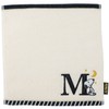 Tsujiseru Snoopy Mini Towel 25cm Initial M Embroidered White