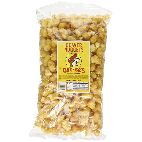 Buc-ee's Famous Beaver Nuggets Sweet Corn Puff Snacks Texas Bucees, One 13 Ounce Bag