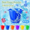 Sratte 48 Packs Beach Sand Buckets and Shovels Sets for
