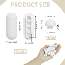 Annlpoy 12 Pieces Toilet Seat Cover Buffer Toilet Seat Puff Pad for Toilet Seat Spacer for Toilet Seat Toilet Lid Buffer Universal Protection and Stabilisation for Home
