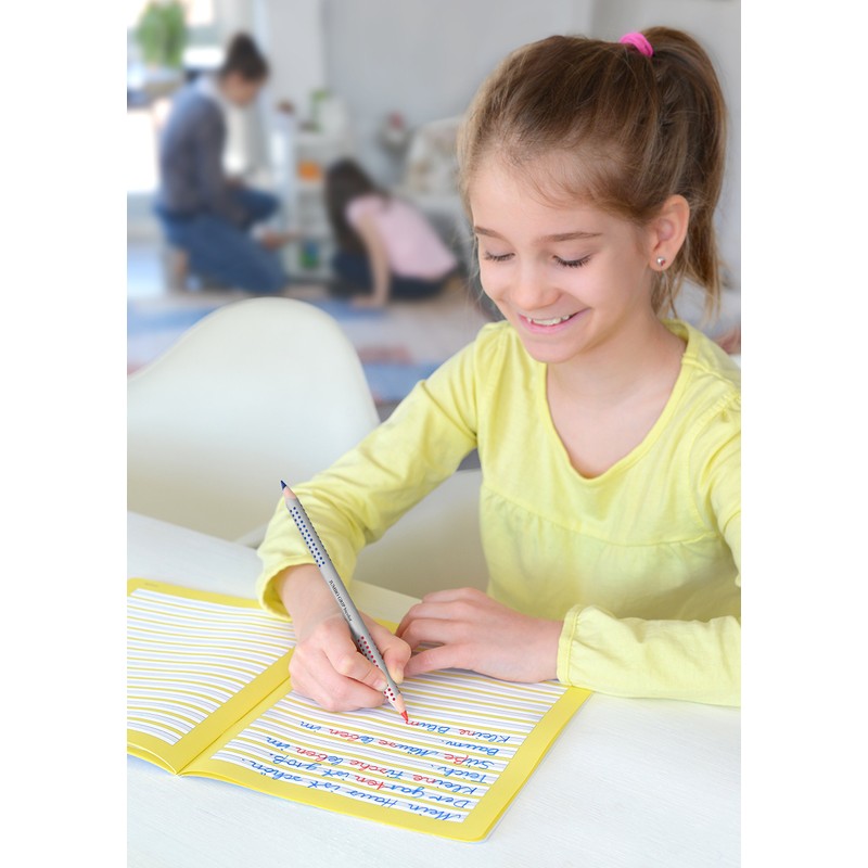 Faber-Castell 110910 Jumbo Grip Bi-Colour Pencil for Hyphenation and Correction,