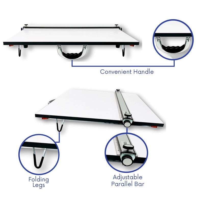 Proartek PK00015 Model PXB24 Portable Drafting Drawing Board 18" x