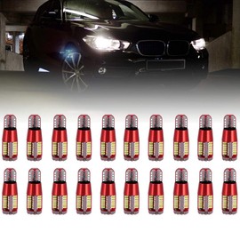 cciyu White 194 Error Free LED Light Bulb T10 168 282 Light Bulb for Map Light Side Marker License Plate Lights,20Pack