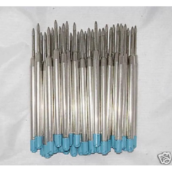50 Ballpoint Refills for PARKER PEN - BLUE Medium