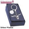 SILBERKANNE Eagle Key Ring with Plate 9.5 x 6.0 cm