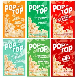 Pop n Top Popcorn Snack Seasoning 24x15g - Variety Pack