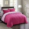 HIG 3pc Pink Comforter Set Full SizeDuvet Insert, Reversible, All
