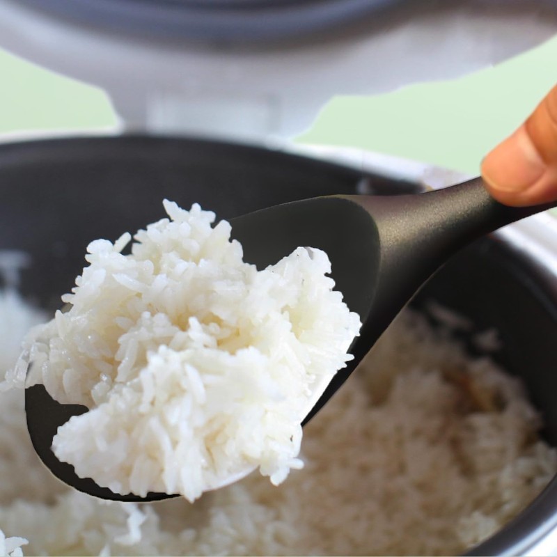 Cooking Spoon and Rice Scooper Set for Nonstick Cookwares, Heat