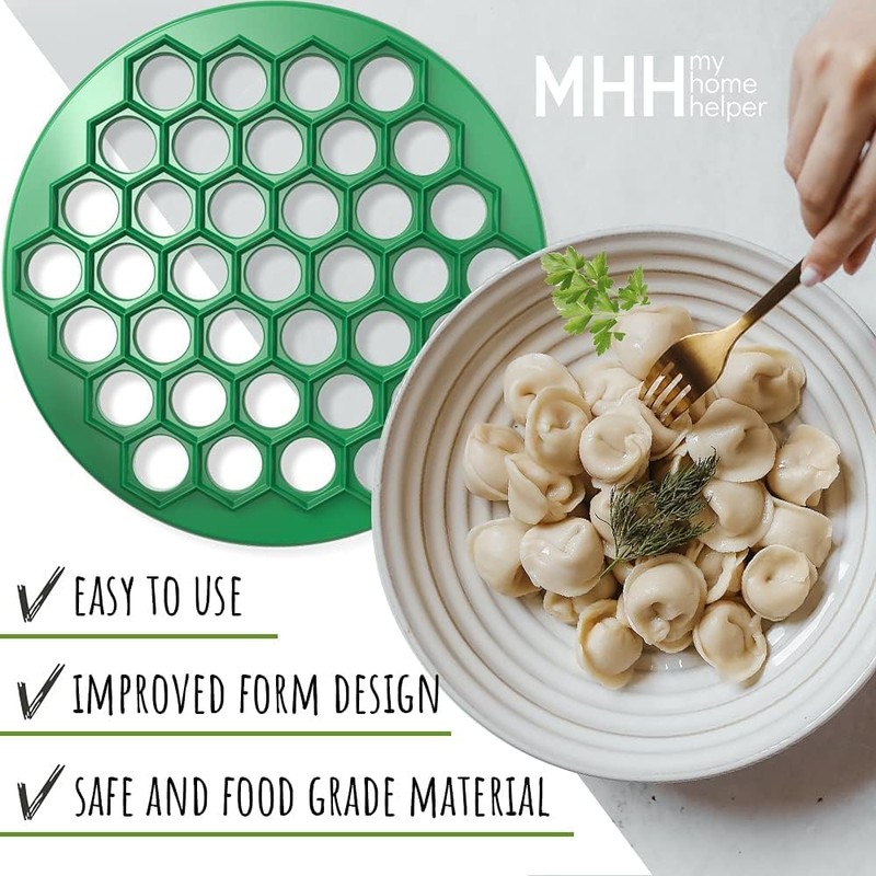 MHH Russian Dumpling Maker - Plastic Pelmeni Maker - Dumpling