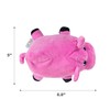 Outward Hound Fattiez Pig Plush Squeaky Dog Toy, Small