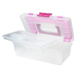Creative Options 114-082 Molded Storage Craft Box with Lift-Out Tray, 13-inch