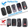 WORCAS Soft TPU Key Fob Cover Case Compatible with Toyota