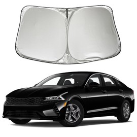 SZYUCHEN Car Windshield Sun Shade Sunshade Compatible with Kia Soul 2010-2024 Seltos 2020-2024 Forte 2019-2024 K5 2025 2024-2021 GT Line X Accessories, Foldable Car Front Window Sun Shield Visor