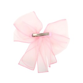8 Inch Chiffon Hair Bow (Pink)