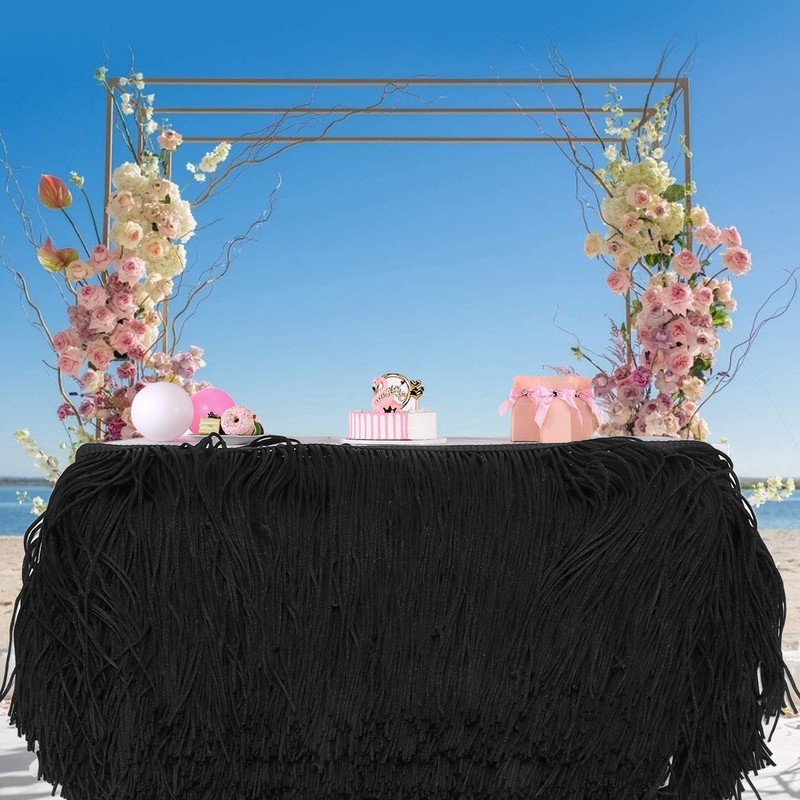 Table Cloths Long HandCut Soft Charming Tassel Table Cloths for