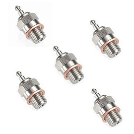 Hobbypower Spark Glow Plug No.4 N4 Hot 70117 for RC HSP Nitro Engines Car Truck Traxxas (Pack of 5 pcs)
