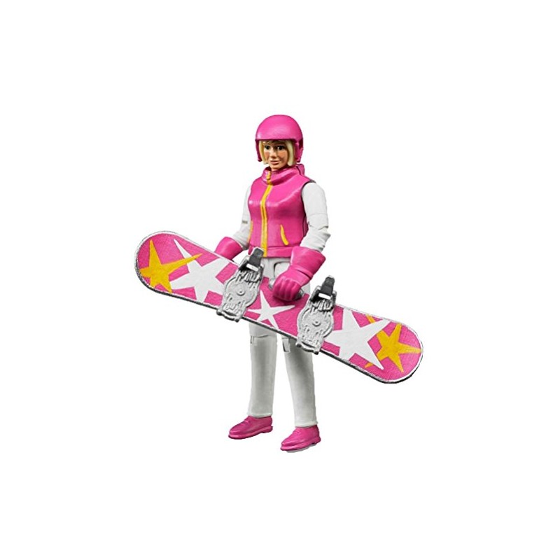 Bruder Snowboarder Woman with Accessories