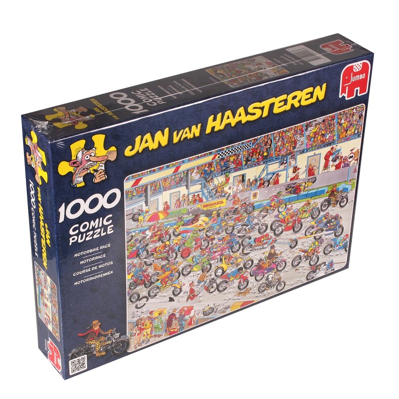 Jumbo Jan Van Haasteren Motorbike Race Jigsaw Puzzle (1000 Piece)