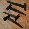 4 Pcs Heavy Duty T Hinges with Mounting Screw, 6