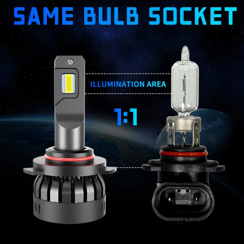 AUIMSOCO 9005+H11 HIGH LOW BEAM LED Headlight Super Bright Bulbs