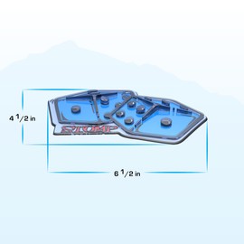 Stompgrip Premium Snowboard Stomp Pad | Dice | Vice Collection | 3D Decal | Blue