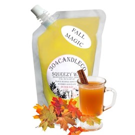 304CandleCo Large Squeeze Soy Wax Melt - 50 SCENTS! - Highly Fragrant & Hand-Crafted - Easy Mix & Match - American Made - Perfect for Wax Warmers (3oz, Fall Magic)