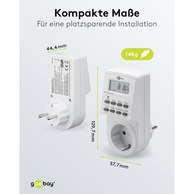 Goobay Digital Timer with Precise and Comfortable Control