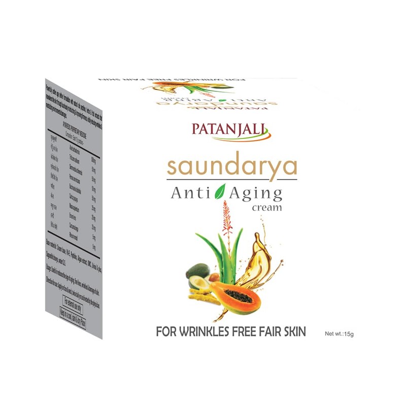 Patanjali Saundarya Anti Aging Face Cream, 15g