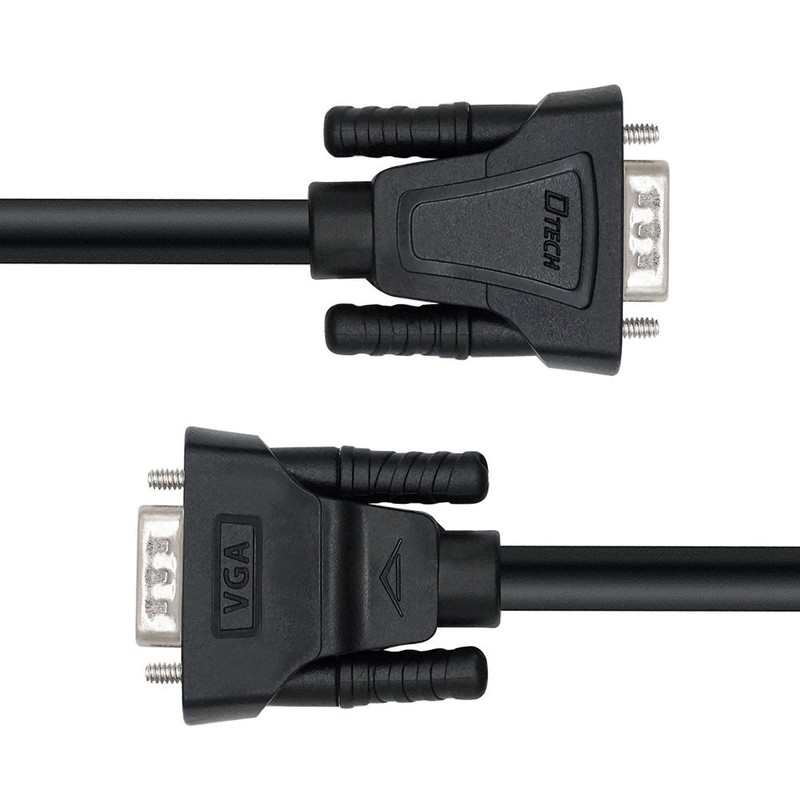 DTECH 8m VGA Computer Monitor Cable 1080p High Resolution Long
