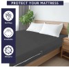 Hunnmingre Zippered Mattress Fitted Protector Deep Mattress Encasement Soft Zipper