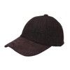 Heritage Traditions Tweed Suede Classic Baseball Cap Hat (Brown)