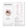 JMEOWIO Semi Cured Gel Strips Nail Art Sticker Wrap Glitter