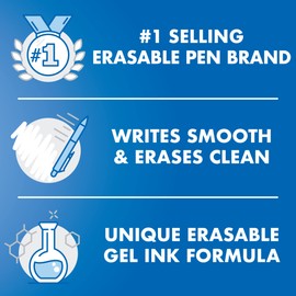 PILOT FriXion Ball Erasable & Refillable Gel Ink Stick Pens, Fine Point, Black & Blue Ink, 14-Pack