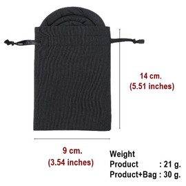 Spiral Lock Hair Tie Dreadlock Bendable Ties Locs Accessories Bands Iron Wire Embedded Loc For Thick Curly Hair Women and Men Ponytail Holders Long. (ฺBlack)