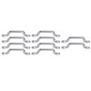 BORDSTRACT 10Pcs Boat Top Pad Eye Deck Loop Tie Down,Stainless