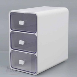 Hoi 3-tier mini desk drawer stationery drawer office supplies drawer Desk organizer drawer bear handle