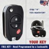KEYECU Upgraded Flip Remote Key Fob for Toyota Tacoma Tundra