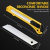 Lanties 100 Pack Box Cutter Retractable Utility Knife 18mm Wide