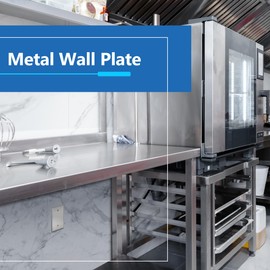 LIDER Blank Metal Wall Plate, Stainless Steel Blank Outlet Cover, Corrosion Resistant, Mid-Size 1-Gang 4.88" x 3.11", 430 Stainless Steel, LMWP-01M-SS-5P, Stainless Steel, 5 Pack